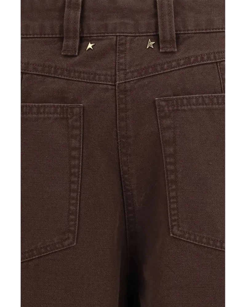 Golden Goose Raphaela Cargo Pants — Brown 