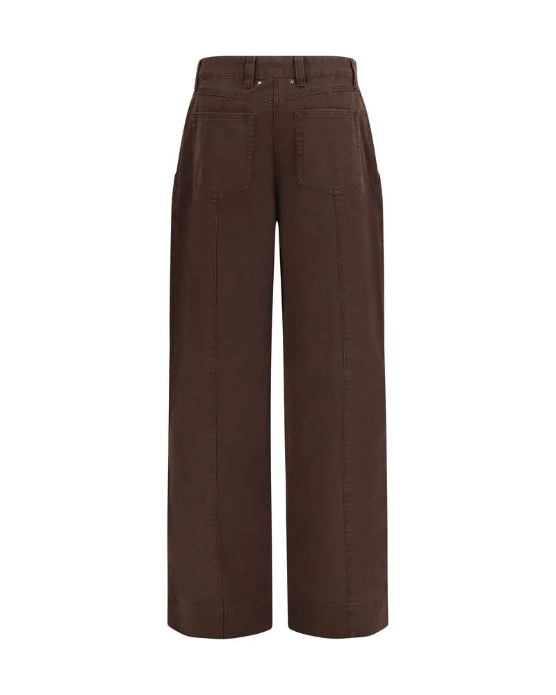 Golden Goose Raphaela Cargo Pants — Brown 