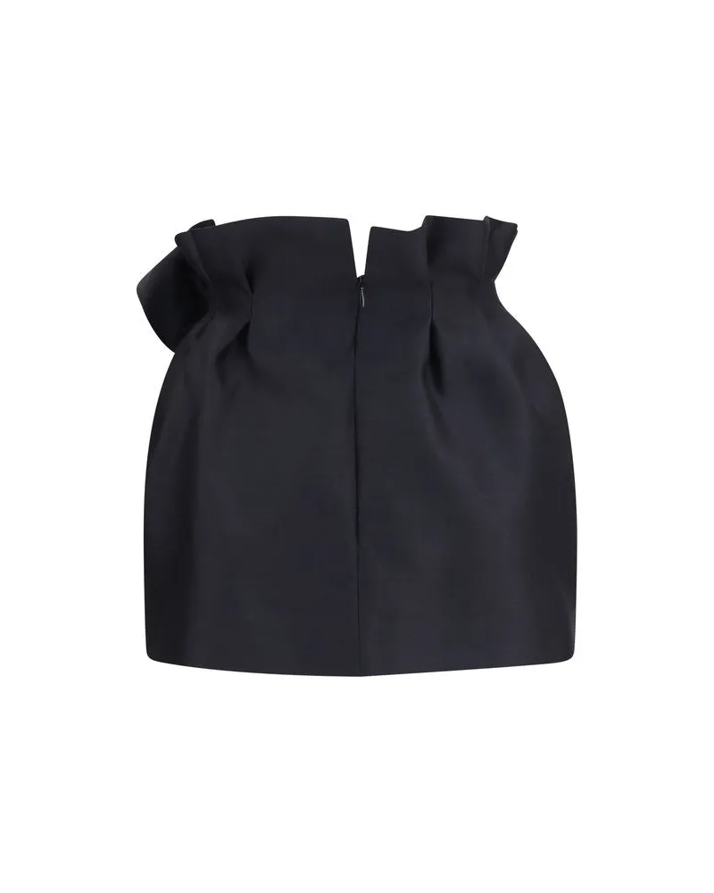 Magda Butrym Women's Black Wool Oves Aries Mini Skirt Black
