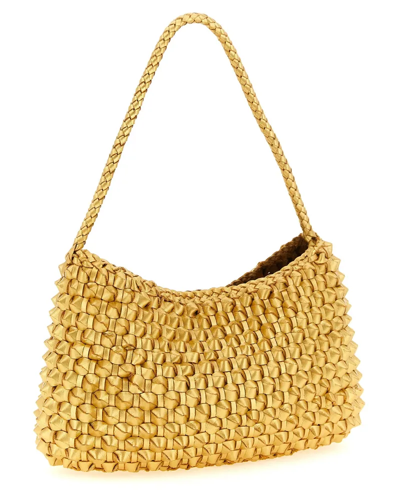 Dragon Diffusion Leather Shoulder Bag — Gold Gold