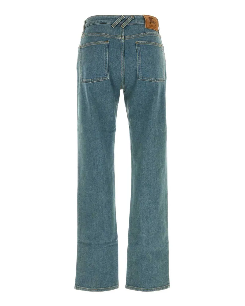 Burberry Women's Stretch Denim Jeans Midblue Exterior: Cotton Elastane Blue
