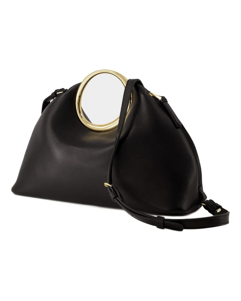 Jacquemus Le Calino Lambskin Leather Shoulder Bag — Black Black
