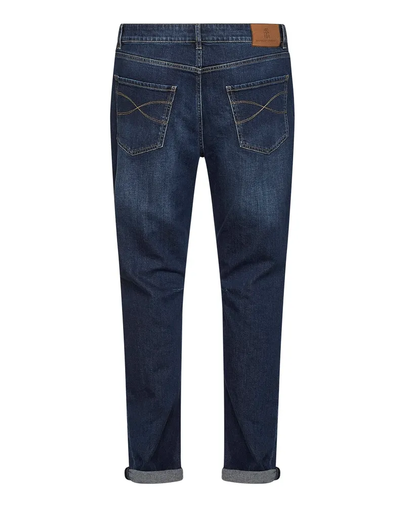 Brunello Cucinelli Cotton Denim Jeans — Blue Blue