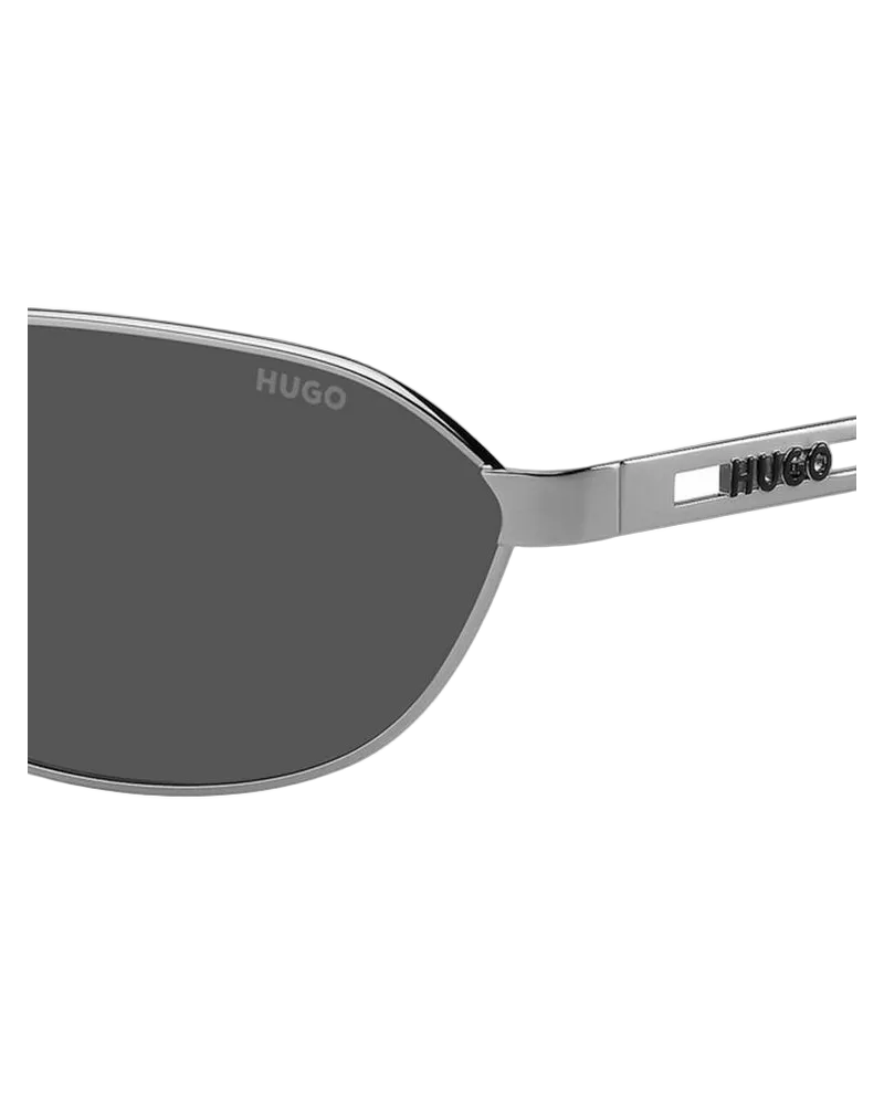 HUGO BOSS Men's Sunglasses Ruthenium Metal Gray