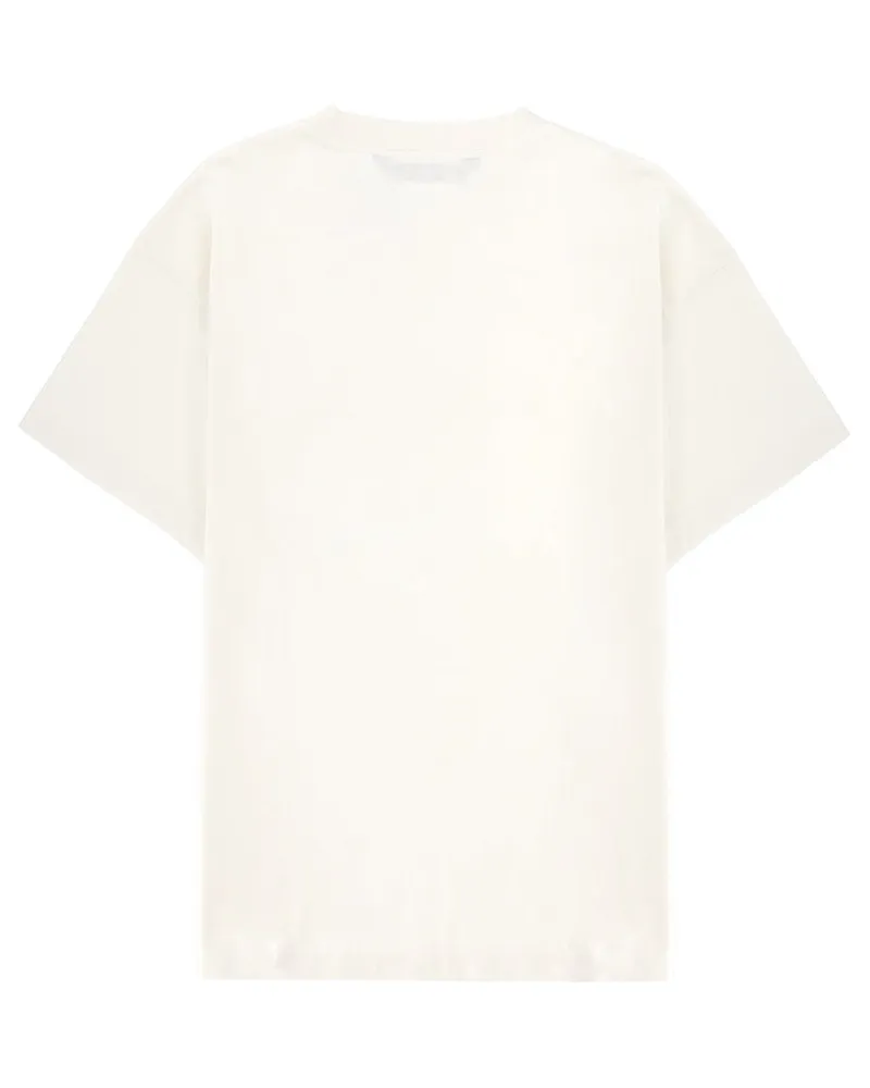 Palm Angels Bear Motif Cotton T-Shirt — White White