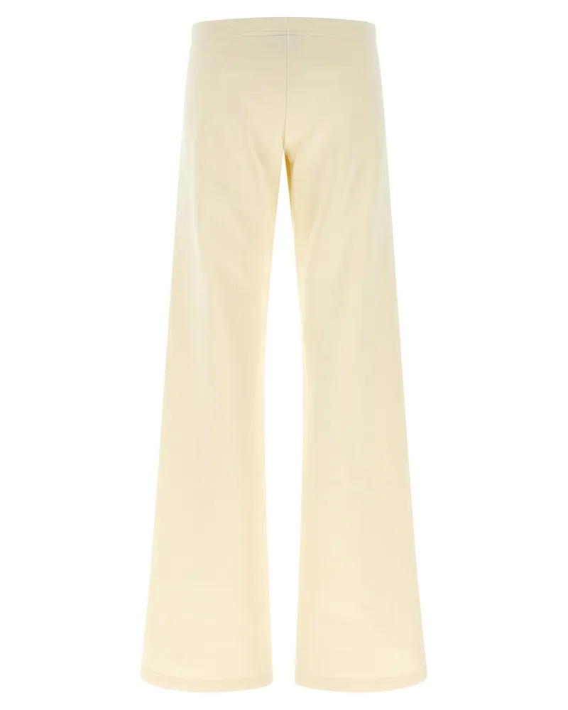 Balenciaga Women's White Cotton Flared Pants White