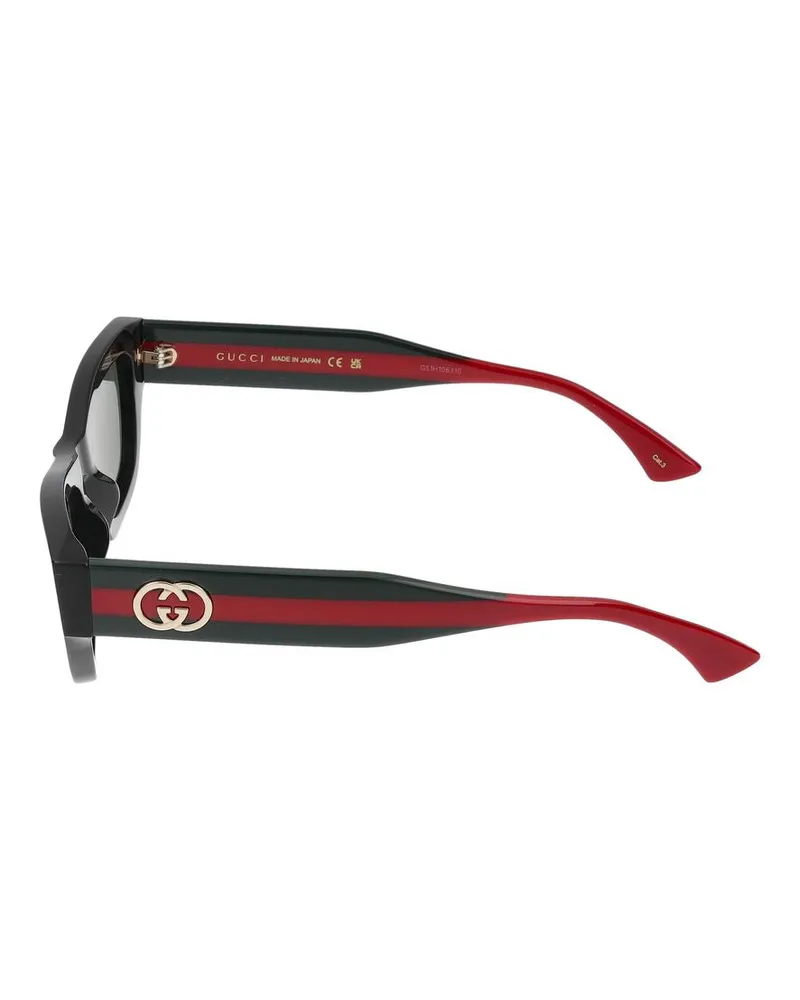 Gucci Women's Sunglasses  Gg2116s 001 Black Green Grey 20-145 Black
