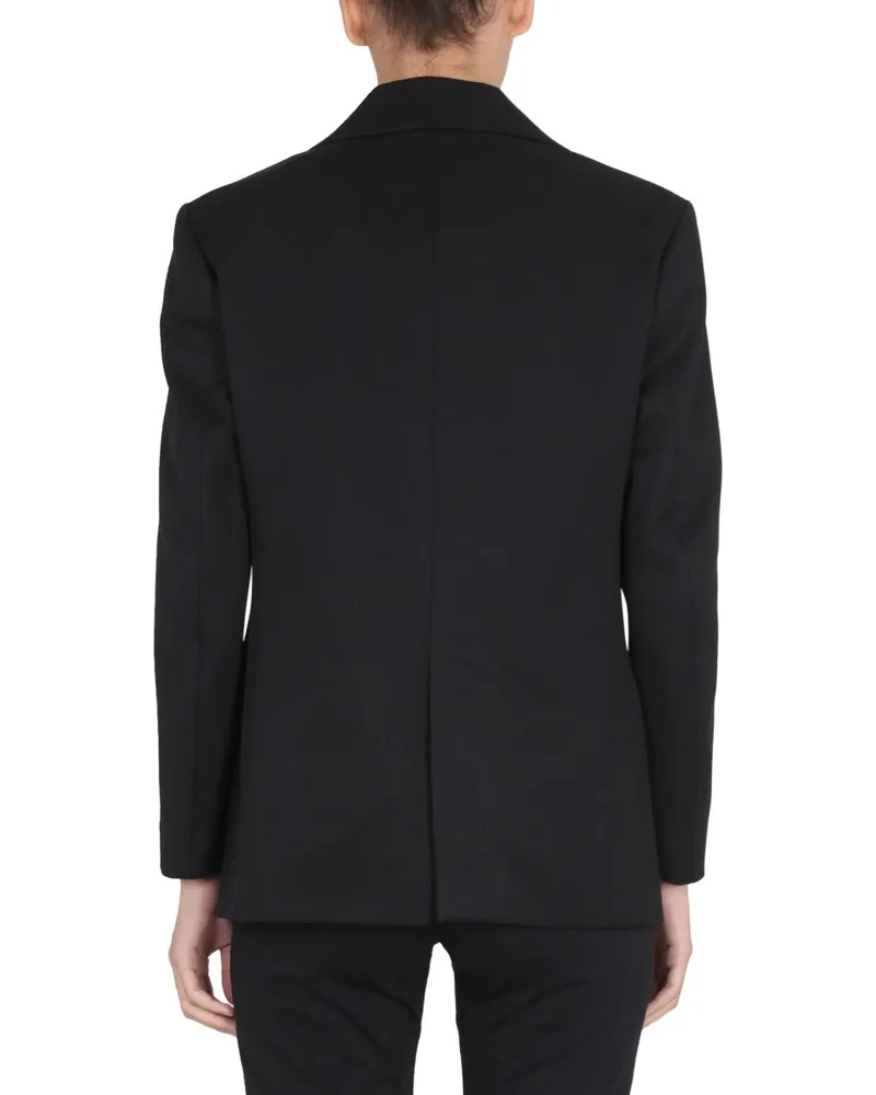 Raf Simons Single-Breasted Polyamide Blazer — Black Black