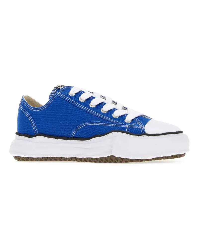 MIHARAYASUHIRO Men's Electric Blue Canvas Peterson Sneakers Clblue Blue