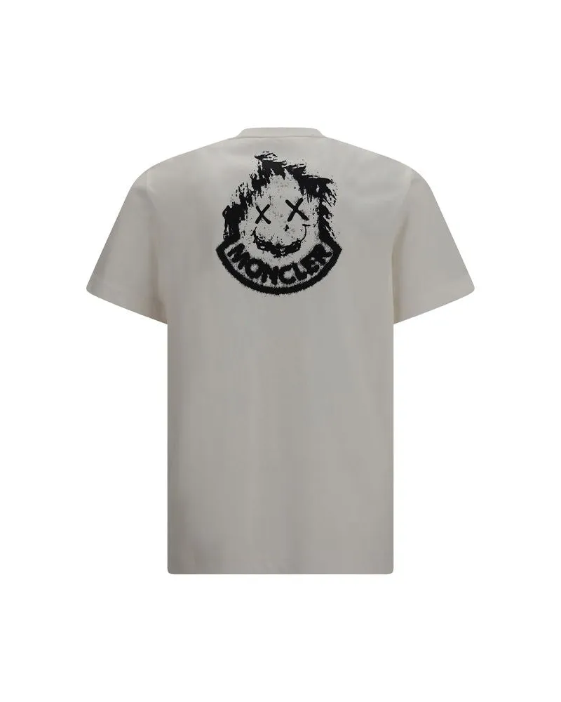 Moncler Men's Beige Cotton T-Shirt Beige