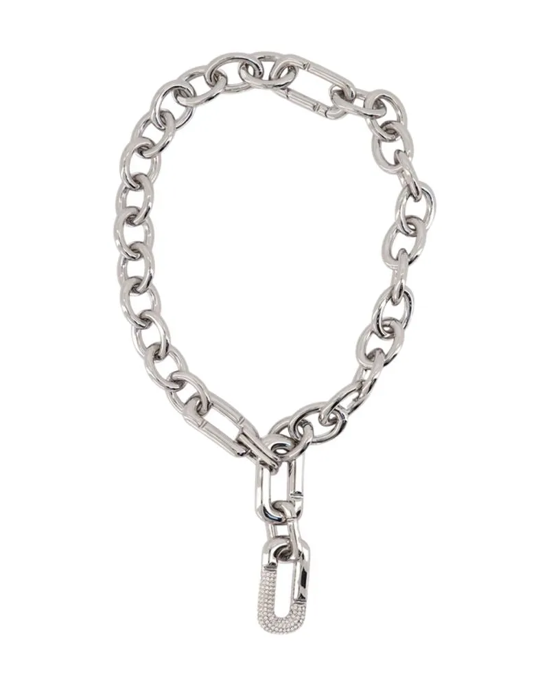 Marc Jacobs Women's Pop J Marc Statement Necklace - Jacobs Metal Silver Jewelry-Watches Necklaces Silver