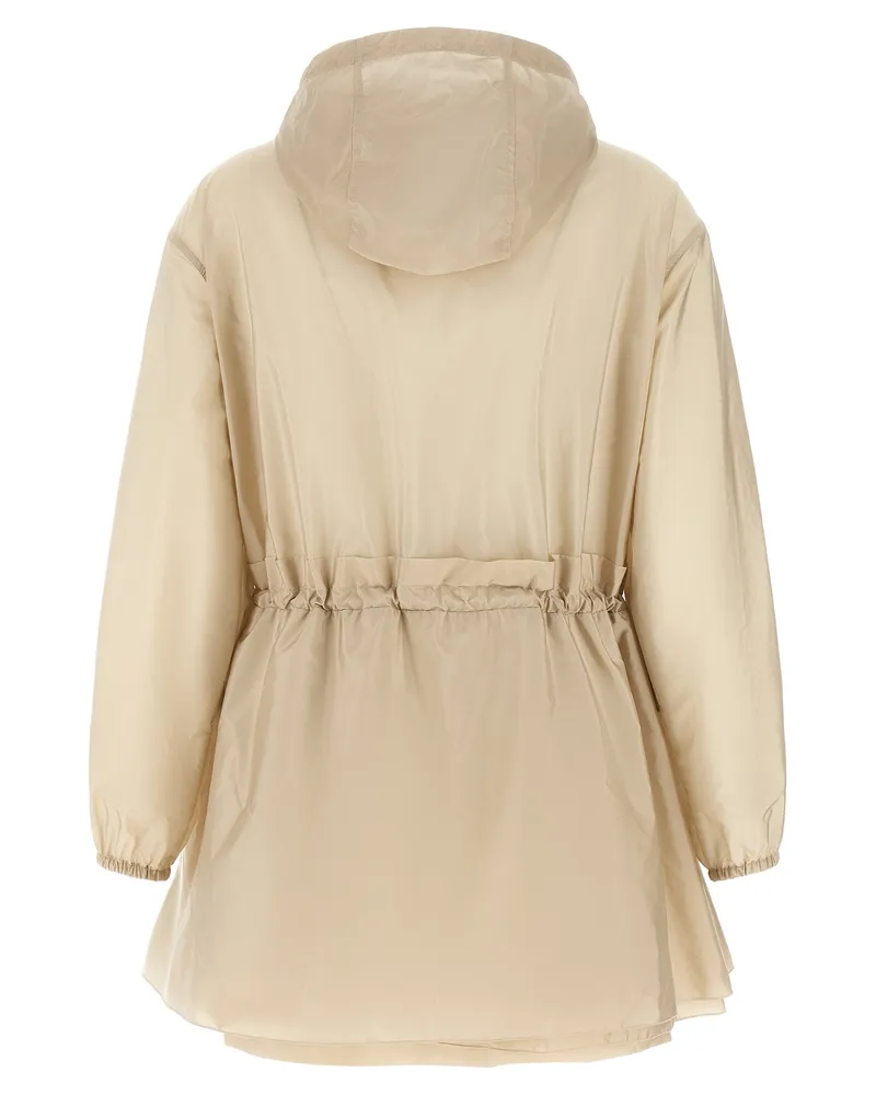 Moncler Women's Beige Polyamide Shell Jacket Clothing Beige