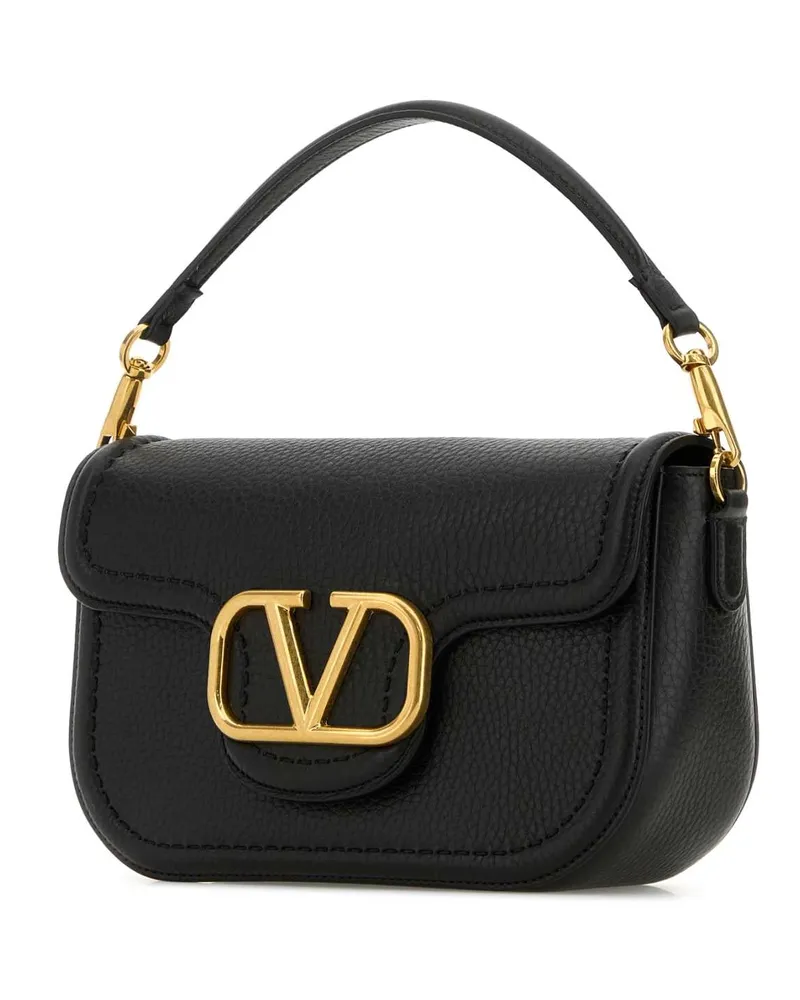 Valentino Garavani Women's Black Leather Alltime Shoulder Bag Nero Borse A Mano Black