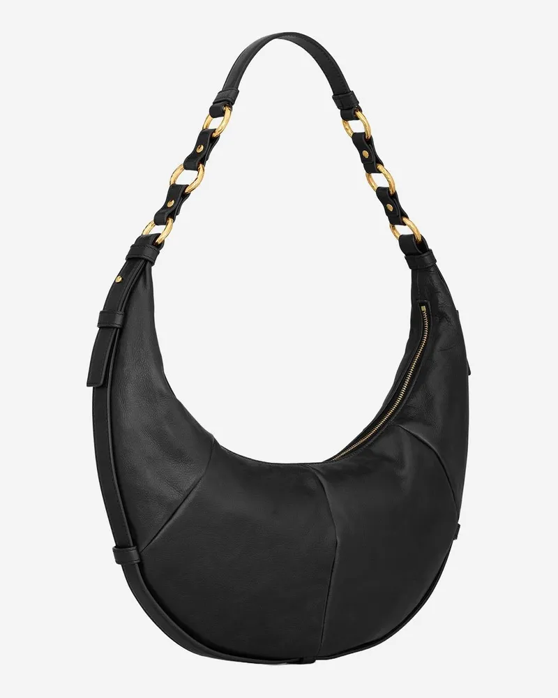 Saint Laurent Women's Hobo Bag Leather Black Shoulder Black