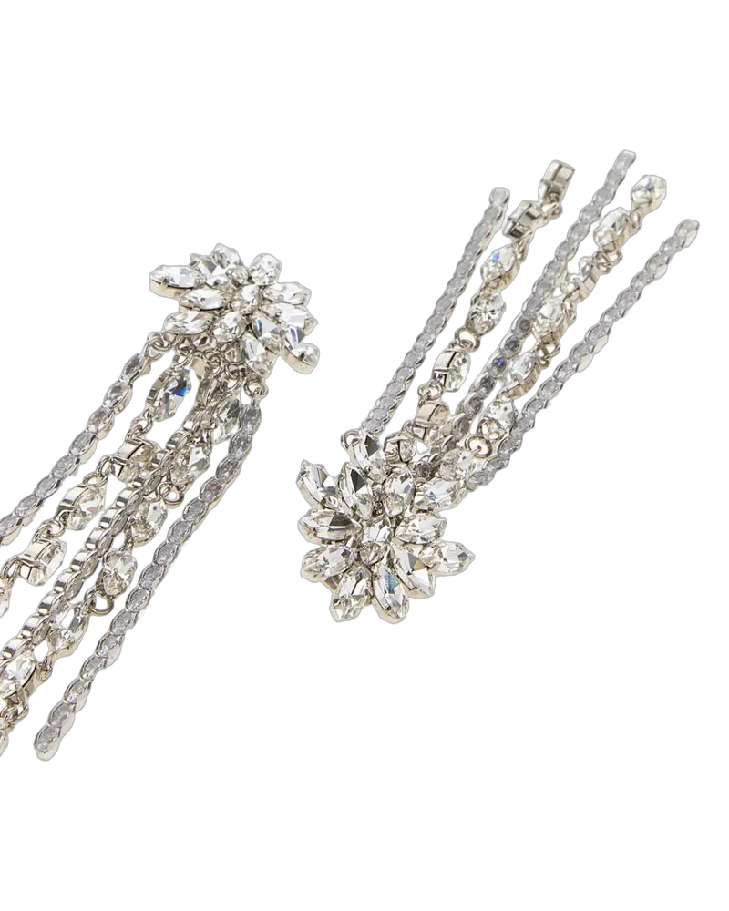 Alessandra Rich Crysilver Orecchini Earrings Silver