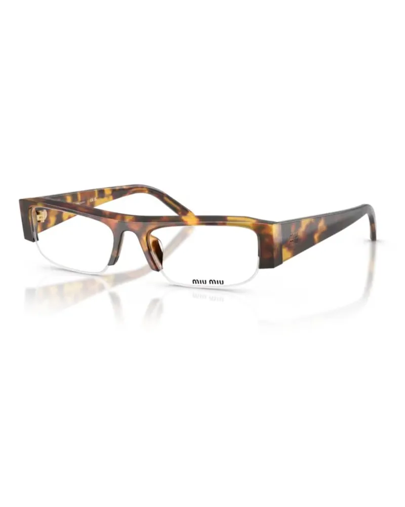 Miu Miu SMUB0714L08N Tortoiseshell Acetate Sunglasses Honey