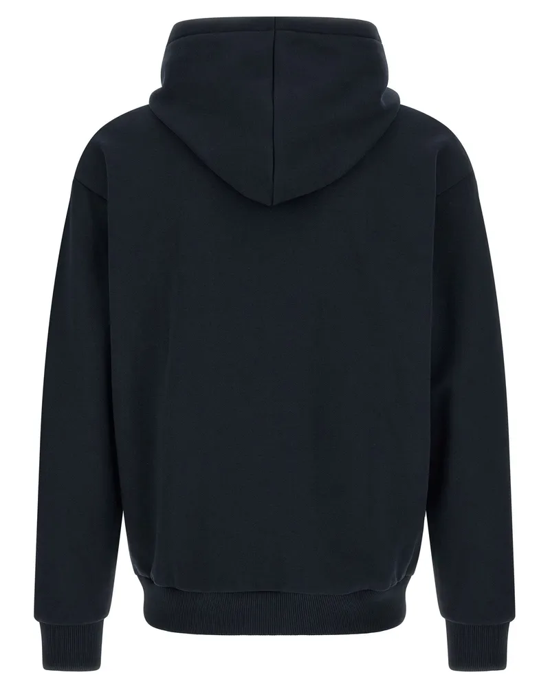 Lacoste Logo-Embroidered Cotton Blend Hoodie — Black Black