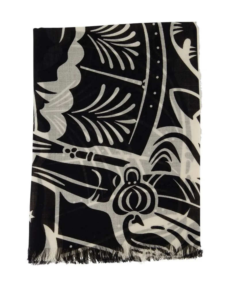 Burberry Unisex Ekd Scarf Beige Wool Beige