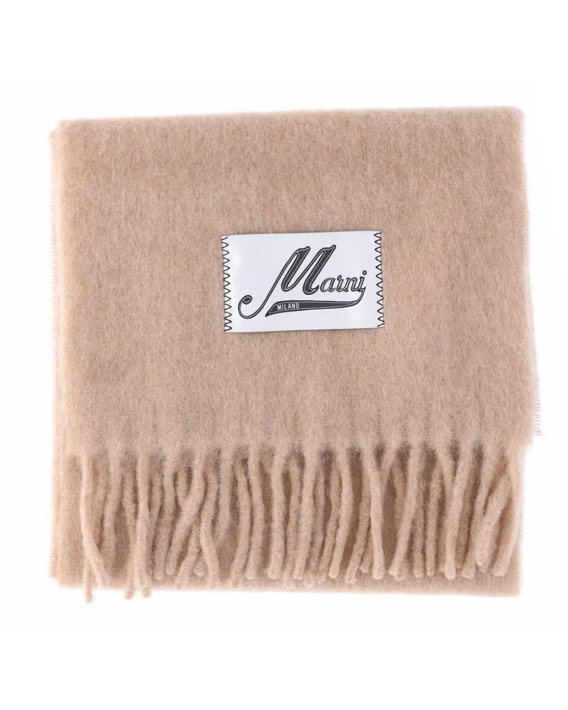 Marni Women's Scarfs Beige Alpaca Beige