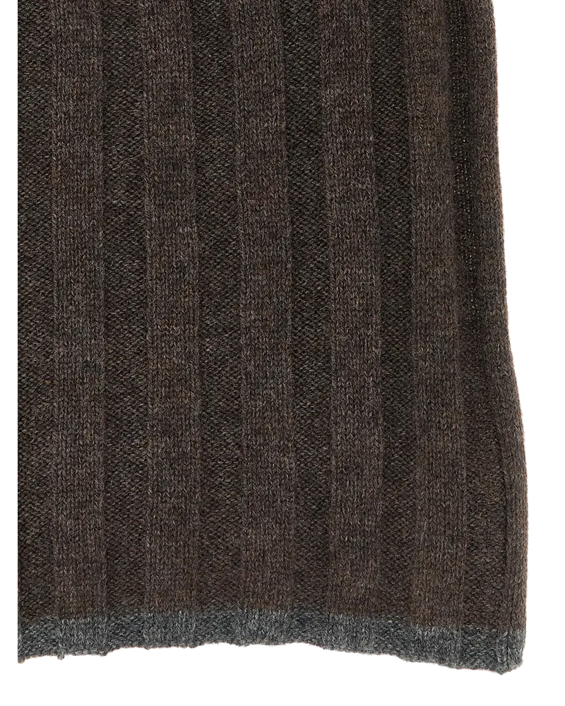 Brunello Cucinelli Men's Brown Cashmere Scarf Brown