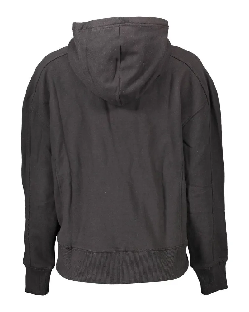Calvin Klein Organic Cotton Logo Hoodie — Black Black