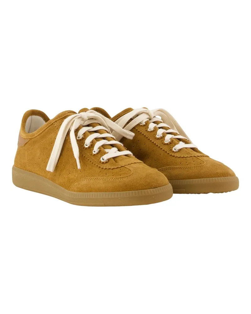 Isabel Marant Women's Brecy Trainers -  Leather Brown Cowhide Shoes Sneakers Brown