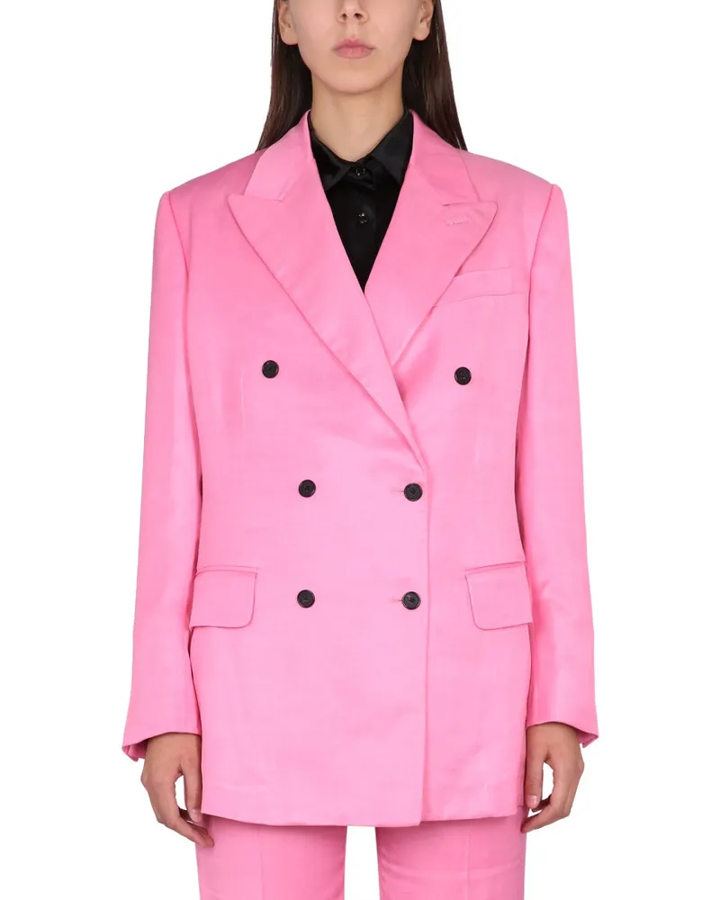Tom Ford Viscose Boyfriend Jacket — Pink Pink