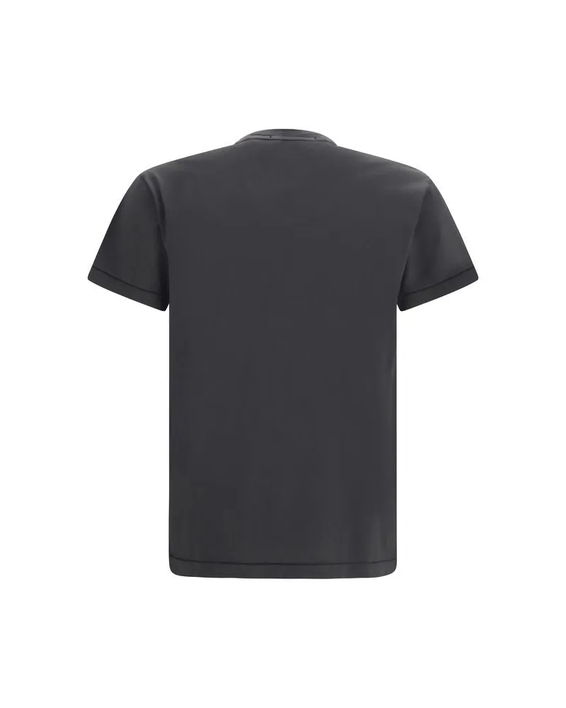 Stone Island Men's Gray Cotton T-Shirt Gray
