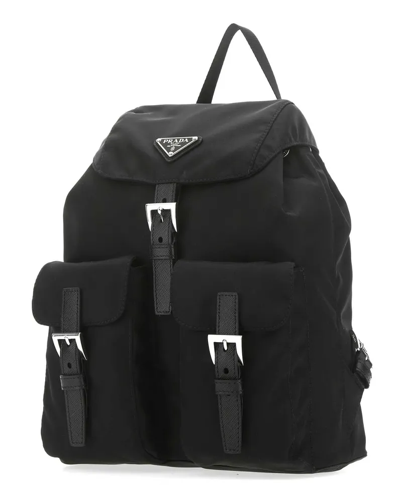 Prada Nylon Backpack — Black Black