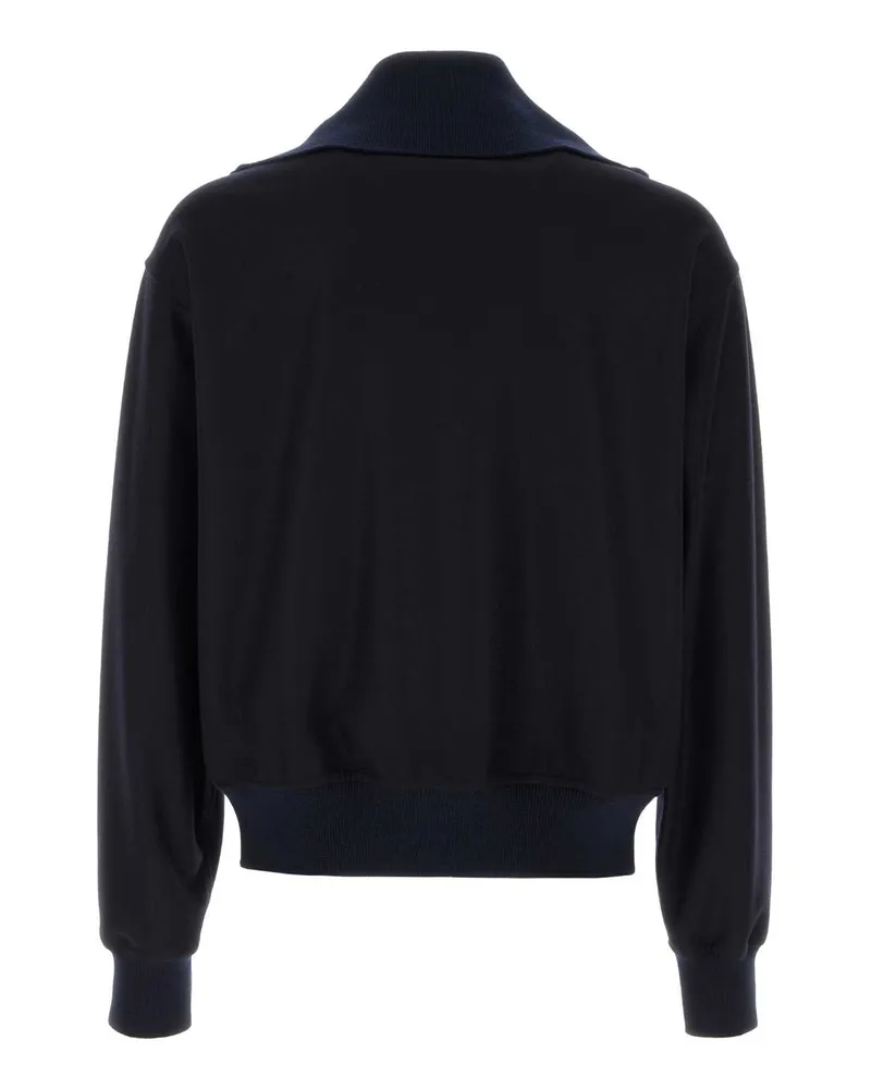 Jil Sander Men's Midnight Blue Wool Cardigan Lana Maglie Navy