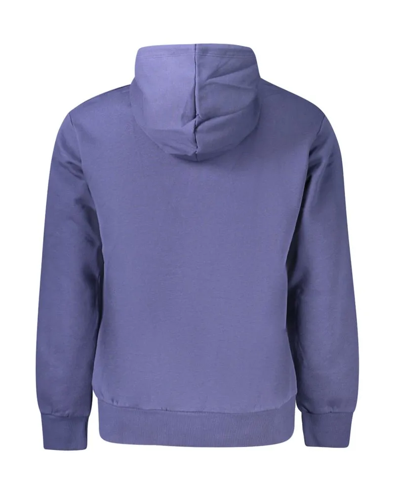 Timberland Cotton Logo Hoodie — Blue Blue