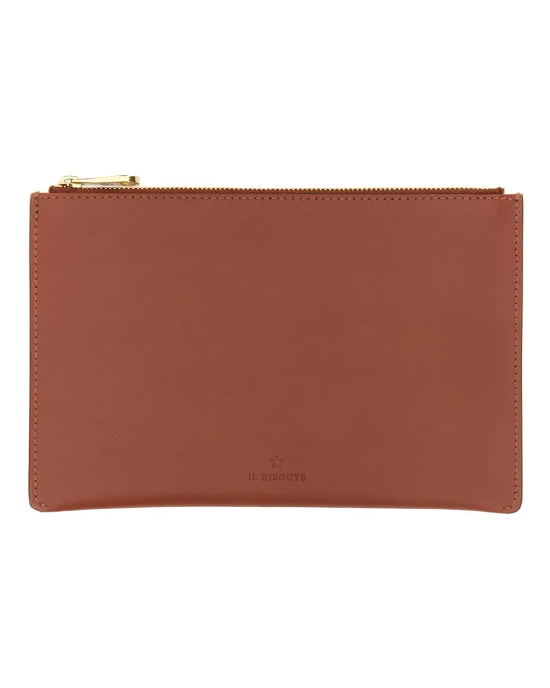IL BISONTE Vacchetta Leather Wallet — Bordeaux Bordeaux