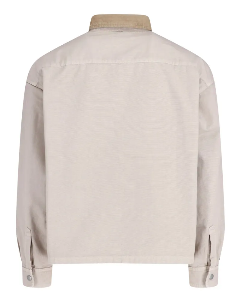 Carhartt WIP Men's Jackets Brown Cotton Beige