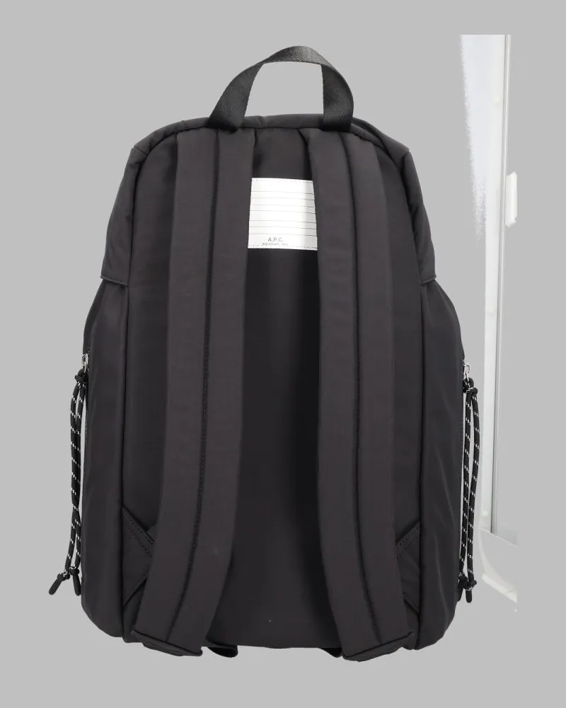 A.P.C. Men's Backpack Trek Black Nylon Backpacks Black