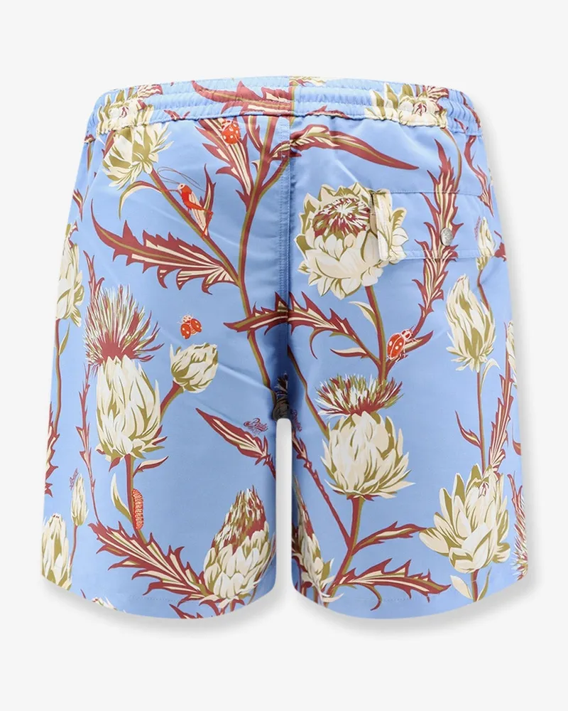 Loewe Men's Swim Trunks Paulas Ibiza Blue Nylon Polyester Shorts 