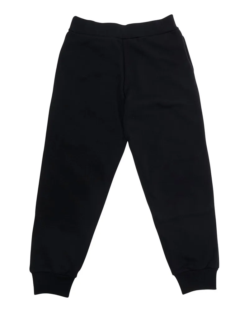 Marni Boys' Pants, Black Cotton Trousers Black