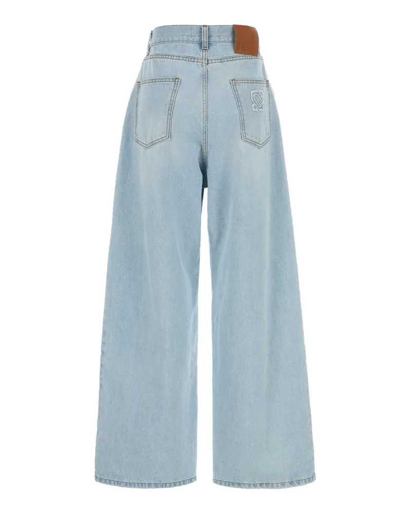 Giuseppe di Morabito Women's Applicazione Jeans Blue Cotton Blue