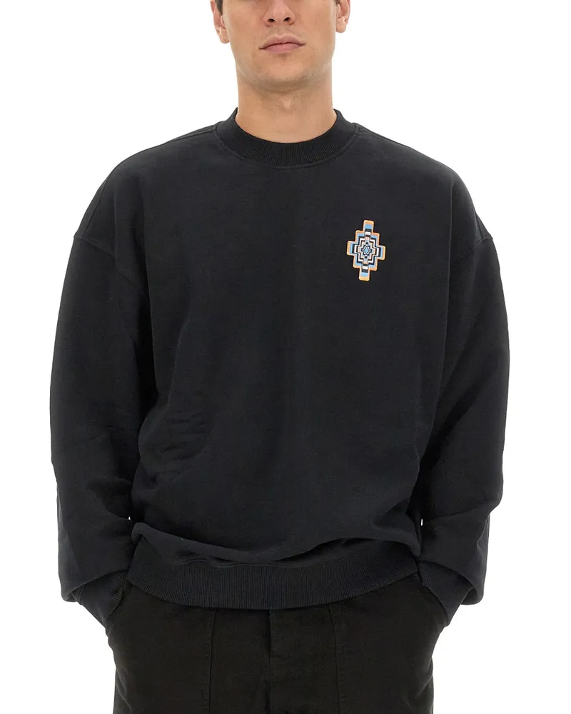 Marcelo Burlon | County of Milan Optical Cross Cotton Sweatshirt — Black Black