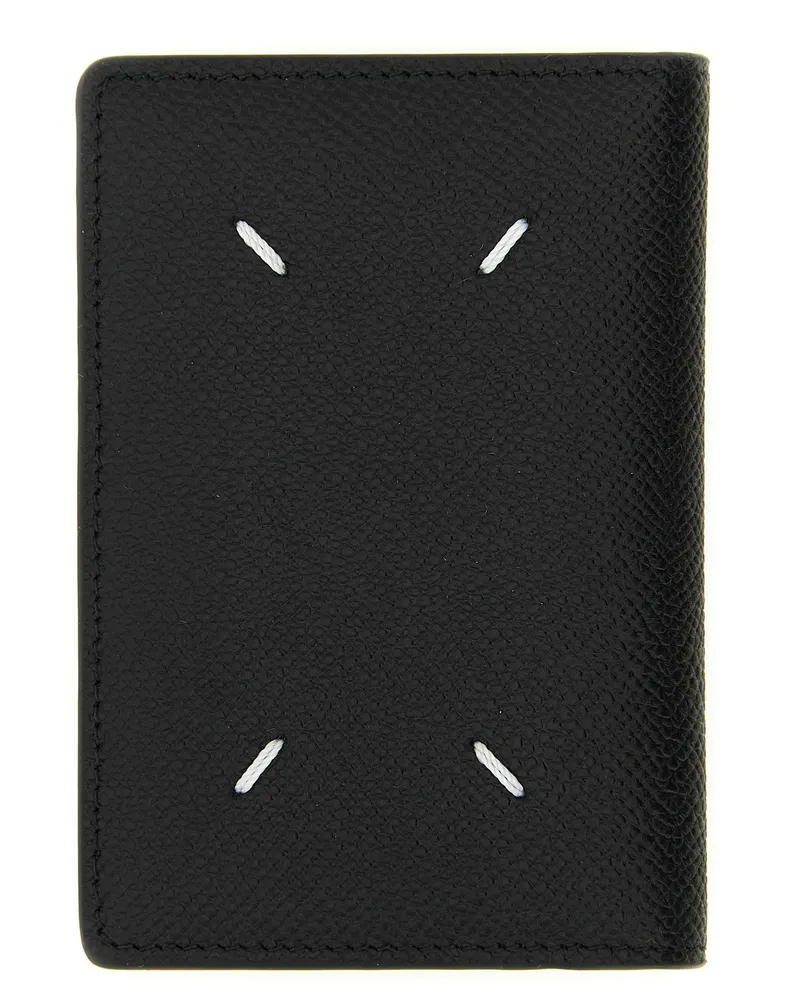 Maison Margiela Four Stitches Card Case — black Black