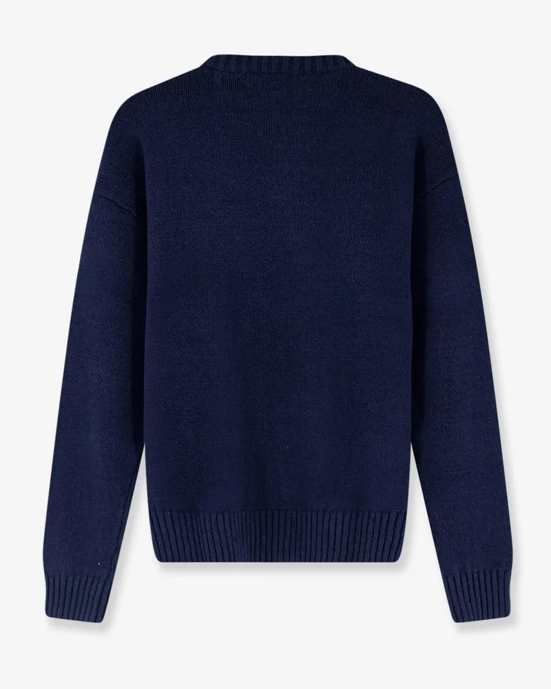 Ralph Lauren Men Cotton And Linen Blend Sweatshirt Blue Sweatshirts Sweater Navy