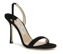 Women's Jenn Sandal Black Calf Leather Bos Heels