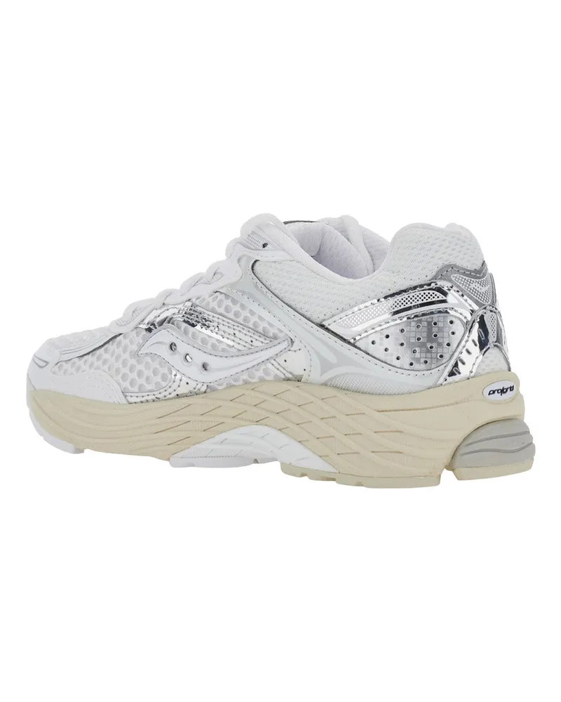Saucony Technical Fabric Low-Top Sneaker — White 