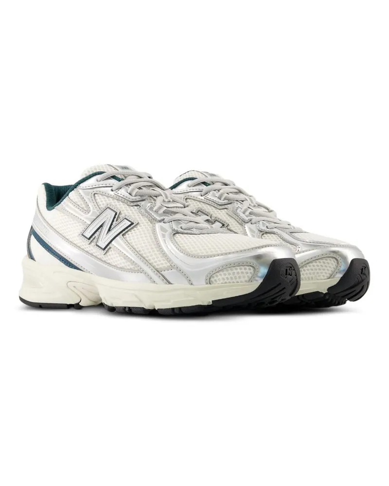 New Balance Two-Tone Angular Overlays Sneaker — White White