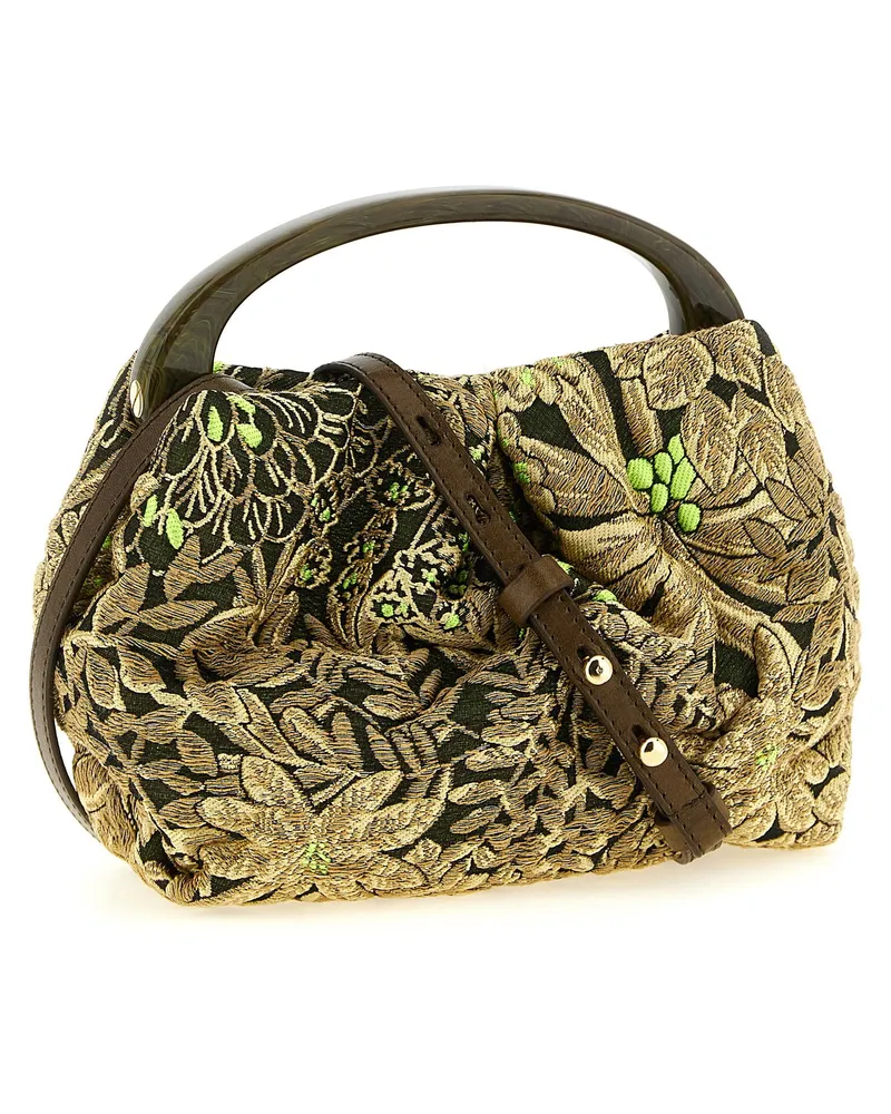 Dries van Noten Crisp Top Handle Bag — Lime Lime
