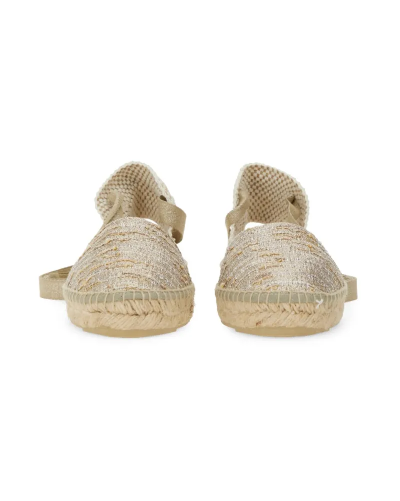 Manebí Valenciana Espadrille Flat — Gold Gold