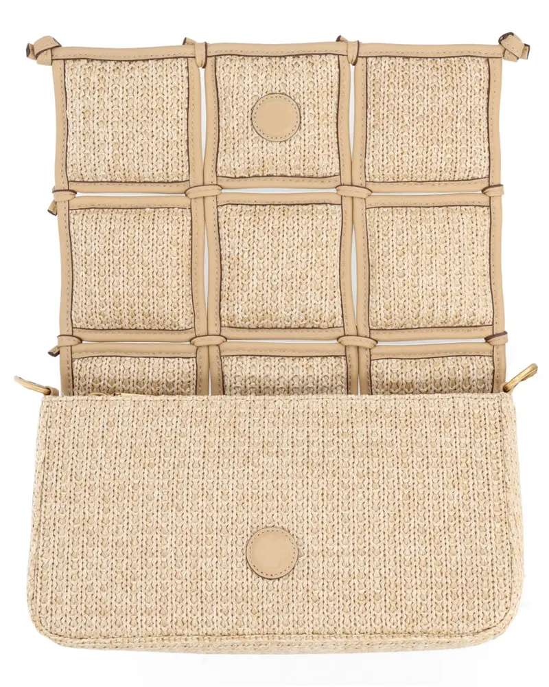 Cult Gaia Women's Shoulder Bag Gaia Puff Beige Cotton Canvas Beige