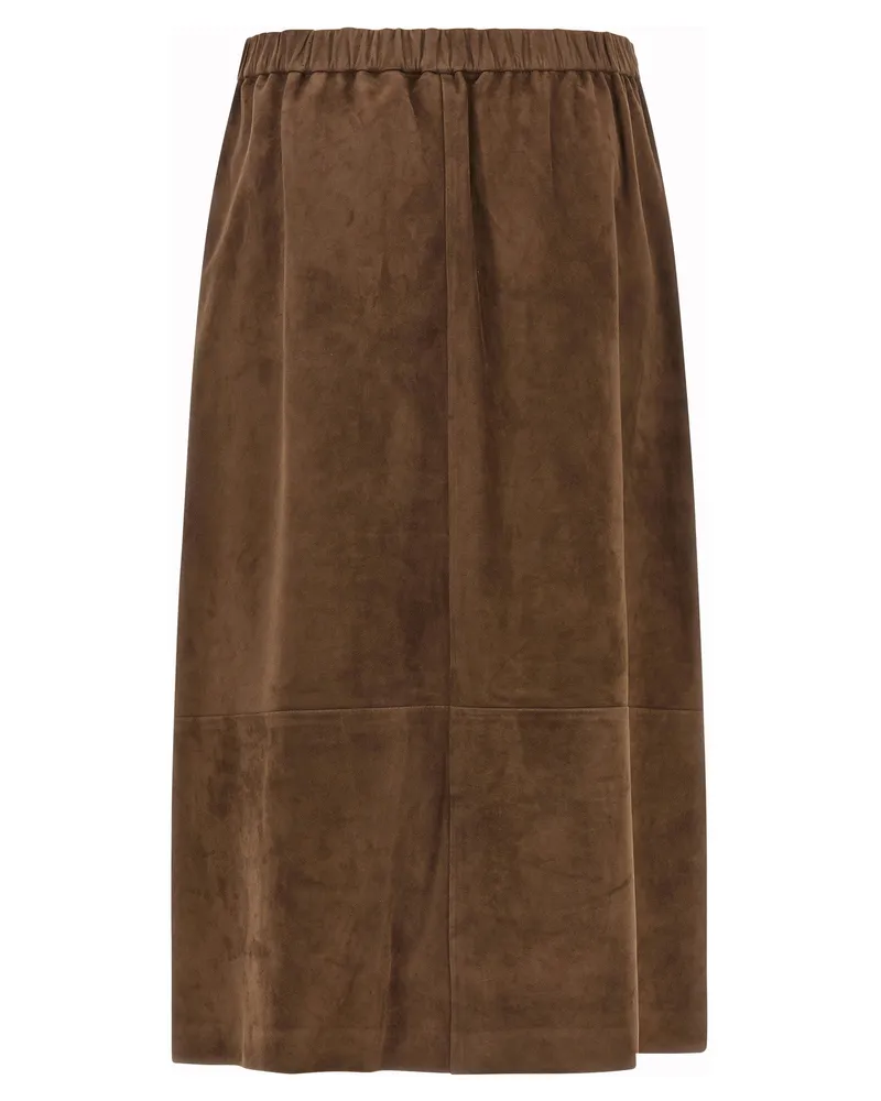 Max Mara Smmgazza Skirt — Brown Brown
