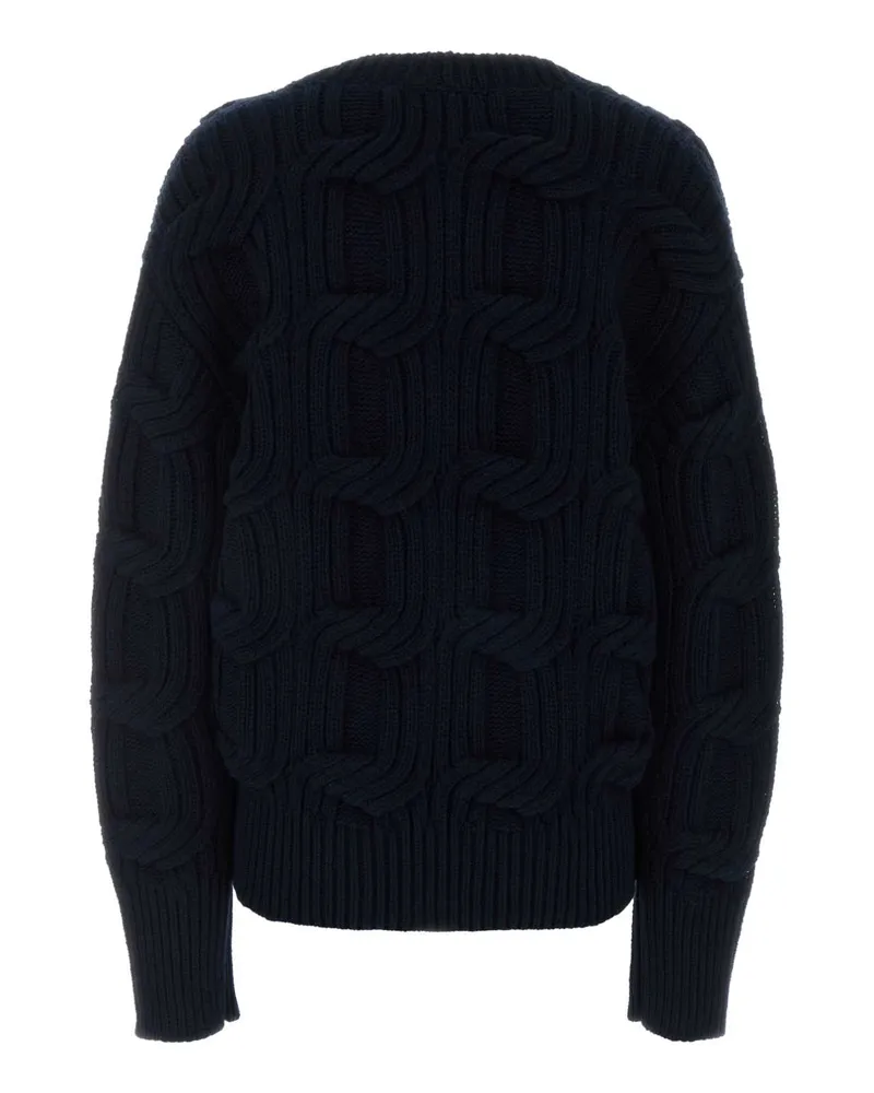 Stella McCartney Women's Midnight Blue Wool Sweater Navy Exterior: Gonne Navy