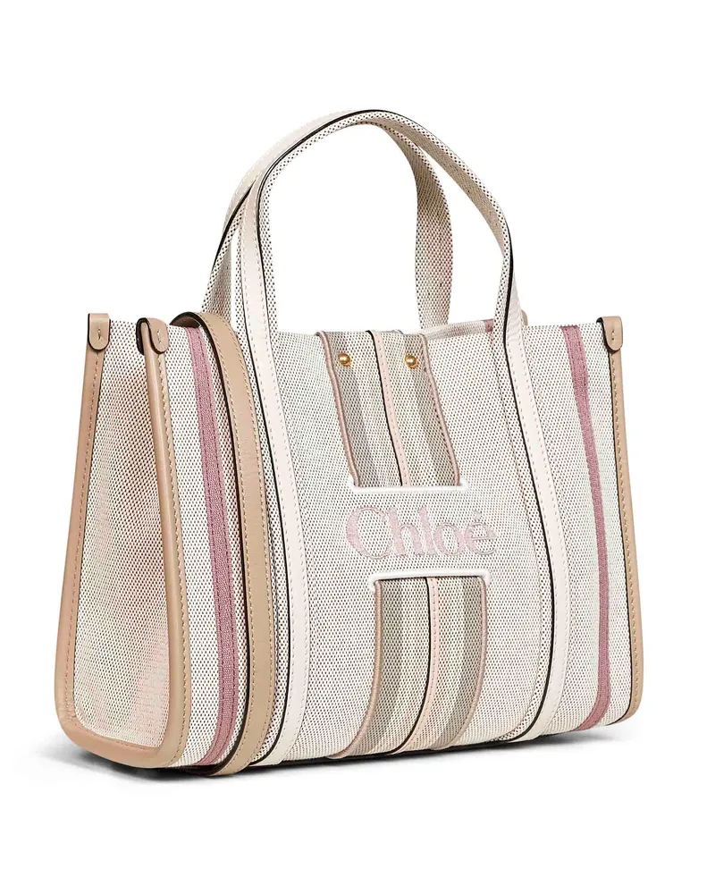 Chloé Woody Loop Tote Bag — White White