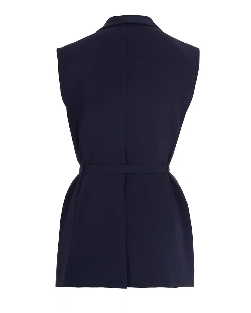 P.A.R.O.S.H. Shawl Collar Gilet — Navy Navy